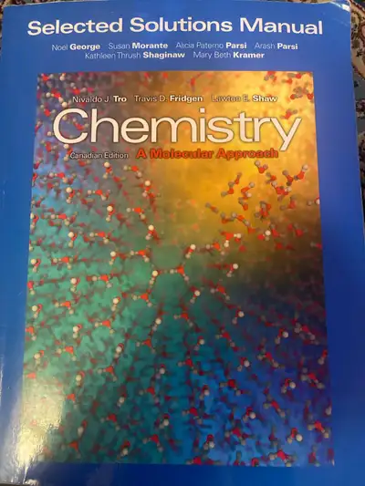 Pearson Chemistry A Molecular Approach Solutions Manual, View more