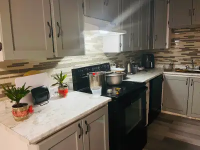 Private room rent in a shared house. Room can fit king size bed. Washroom and kitchen will be shared...