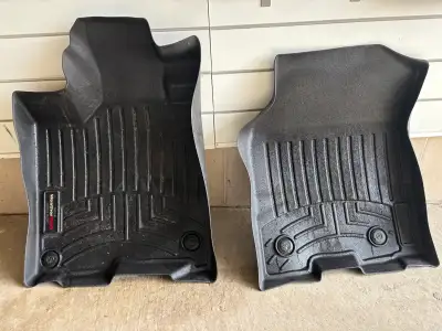 Used driver and Passenger "WeatherTech" floor liners in good condition for 2014 Acura RDX