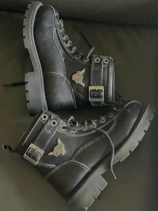 Harley Davidson Riding Boots Ladies 6-7 in Women's - Shoes in Calgary - Image 2