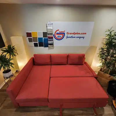 ✅Canapé-lit sectionnel ✅Marque IKEA ✅Modèle FRIHETEN ✅Réversible ✅Comme neuf ✅toutes les housses son...