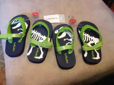 Dinosaur Flip Flops sandals kids Size 5-6, View more