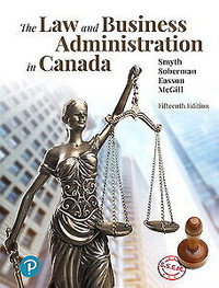 The Law and Business Administration in Canada Plus 9780135353721