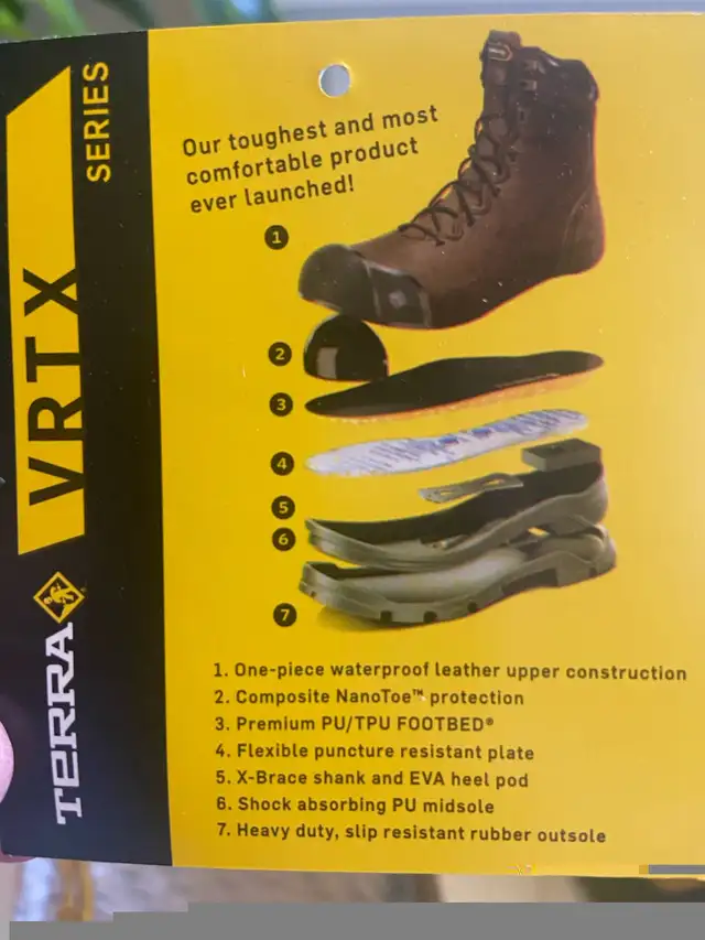 Brand New Terra Men’s Composite Safety Toe Work Book in Other Business & Industrial in Oshawa / Durham Region - Image 8