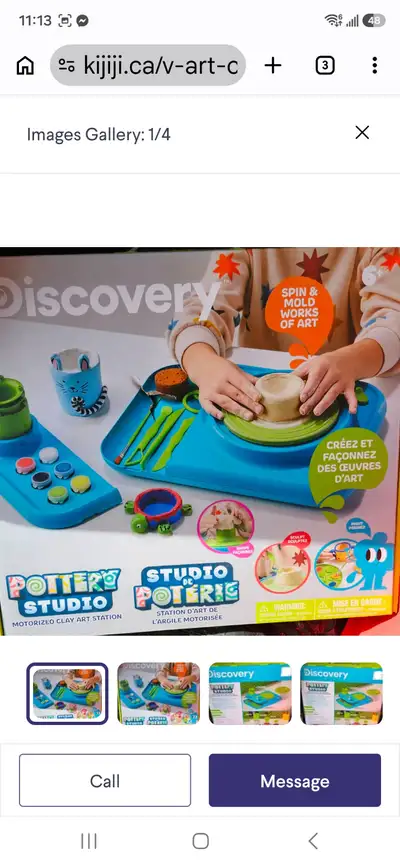 Children's Pottery Studio box set for sale!Brand NEW, View more