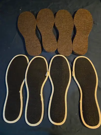 4 Pairs of Mens Size 12 Shoe Insoles, Odor / Wool, Never Used, View more