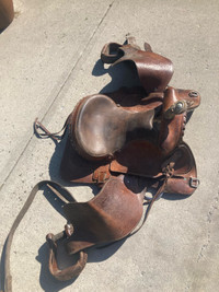 Horse saddle and accessories 