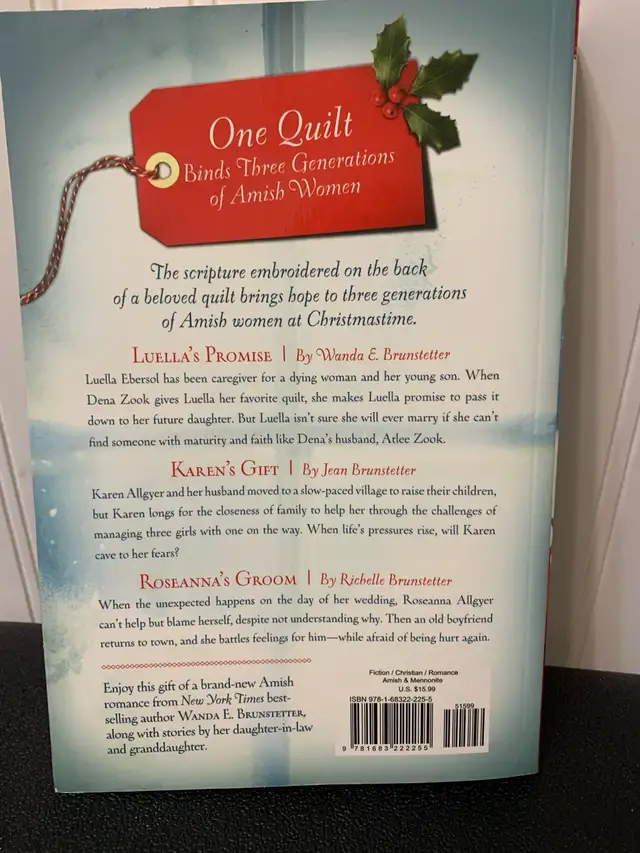 The beloved Christmas Quilt by Wanda Brunstetter in Fiction in Ottawa - Image 4