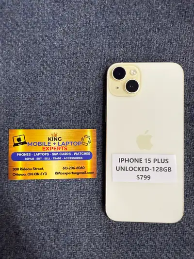 iPhone 15 plus unlocked like new , View more
