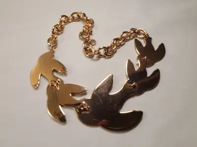 Marc by Marc Jacobs Rose Gold Tone Dove Necklace, View more
