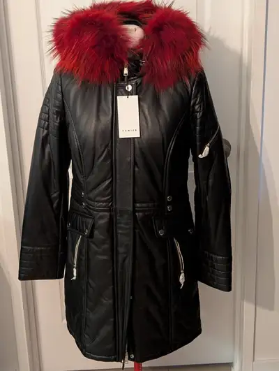 Danier real leather winter coat, View more