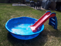 Little tikes slide and summer waves pool