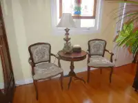 TWO MATCHING PARLOUR CHAIRS