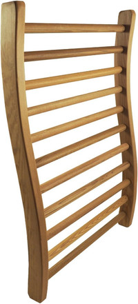 Dossier de sauna en forme de S en cèdre Rouge — Sauna Backrest