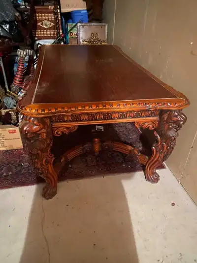 antique dining table, View more