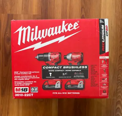 Milwaukee M18 Compact Brushless 2-Tool Combo Kit, View more