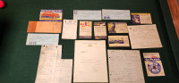 Antique rare vintage Sunoco Service Station paper memorabilia.