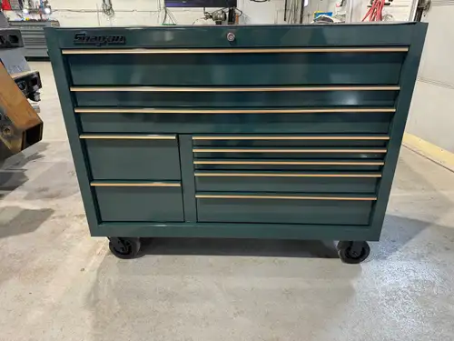 $6000 FIRM Green Envy with Rose Gold Trim Selling my mint condition Snap On Tool Box. Purchased a ye...