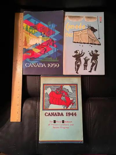  Three vintage Canada softcover yearbooks, View more