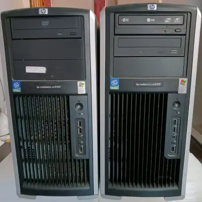 Selling 2x HP XW8200 Workstations ($100 each): #1 XW8200 Intel Dual Xeon 3.40 GHz 4096 MB DDR2/400 M...