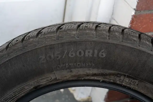 4 winter tires 205/60R16 (used) in Tires & Rims in City of Toronto - Image 3