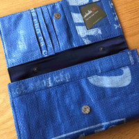 NEW Upcycled Rice Bag Clutch Purse / Large Wallet