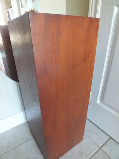TEAK PEDESTAL OR PLANT STAND MCM, View more