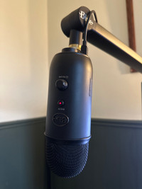 Blue yettie microphone and Arm