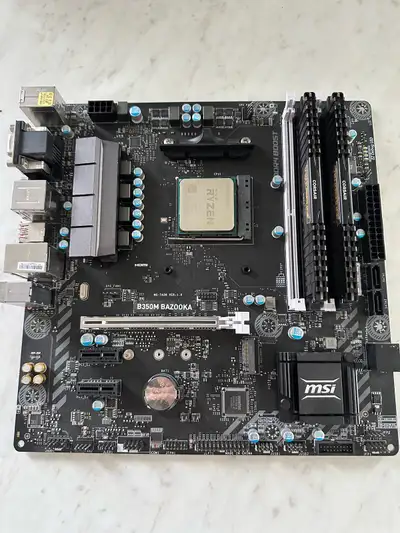 Ryzen 5 1600 cpu motherboard combo, View more