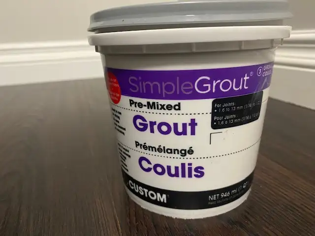 Pre-Mixed grout grey color in Other in Regina - Image 3