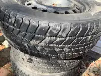 Set of 4 snow tires.