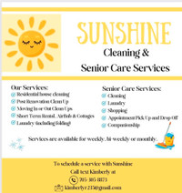 Sunshine Cleaning & Senior Care Services 