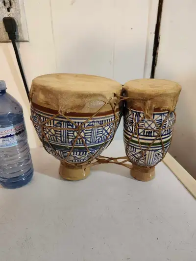 Ceramic and hide drums , View more