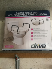 5 inch Raised Toilet Seat /Support Handles For Sale/Porters Lake