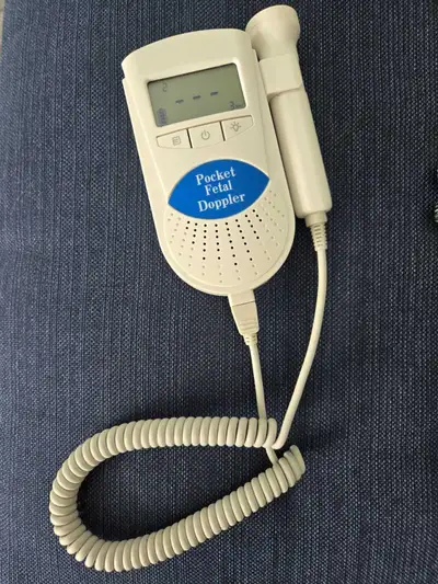 Monitor your baby's heartbeat with this used Pocket Fetal Doppler, which is in good condition and pe...