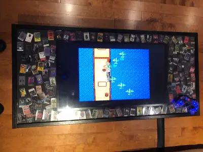 Video Game Coffee Table Custom made See photos. What you get.... Coffee table , Tv in Coffee table ,...