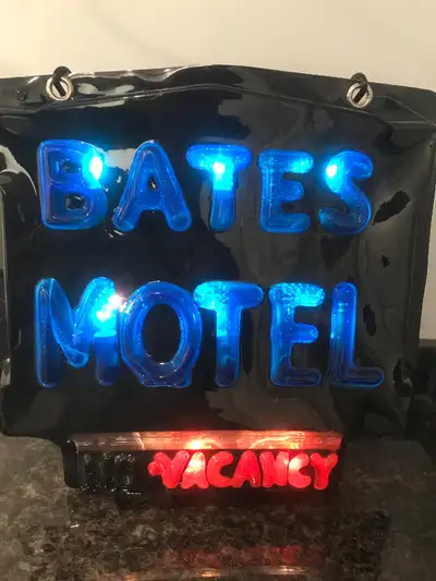 Bates Motel Flickering Illuminated Hanging  Halloween Sign, View more