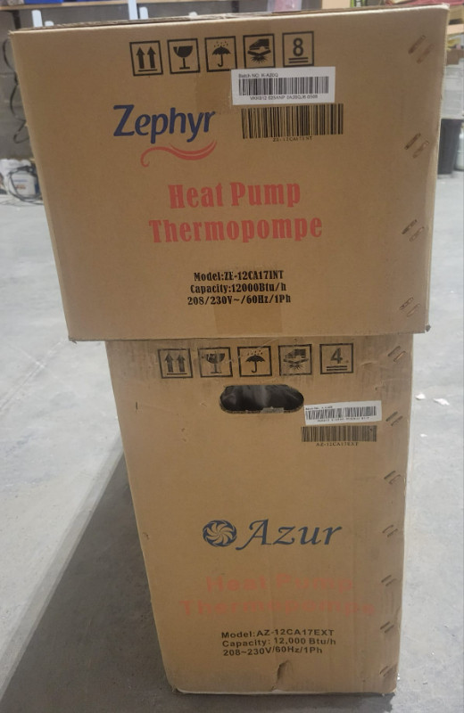 Thermopompe Zephyr/Azur 12 000BTU/17SEER dans Autre  à Longueuil/Rive Sud - Image 2