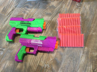 2 Nerf Guns with 40 extra bullets