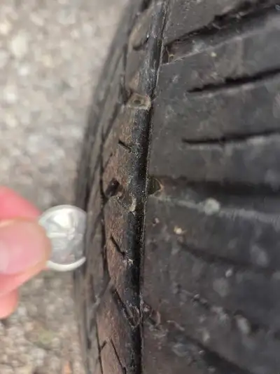 I am offering a set of four 225/65R17 tires, consisting of three Yokohama Avid S33 tires and one Mot...