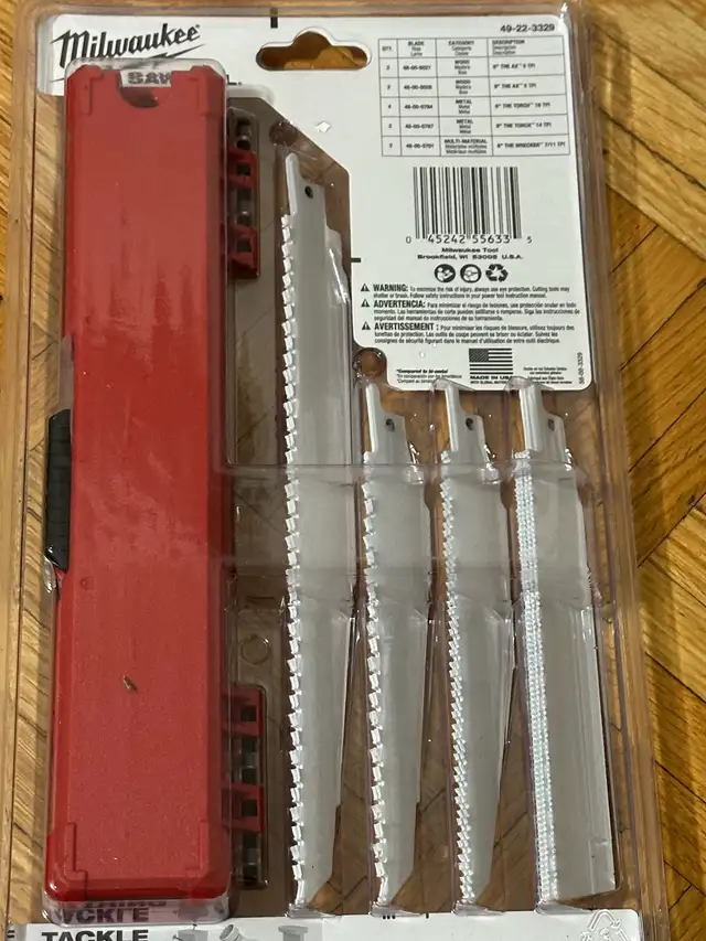 Milwaukee Sawzall Blade Set in Power Tools in Mississauga / Peel Region - Image 4