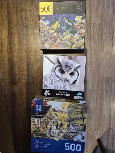 3 casse-têtes de qualité  /500 morceaux, View more