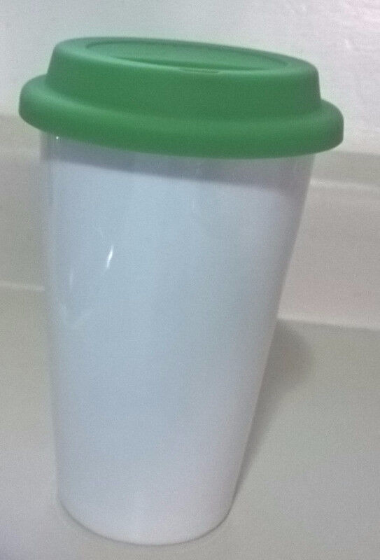 TD Bank Double Wall Ceramic Travel Mug With Green Silicone Lid in Hobbies & Crafts in Oshawa / Durham Region - Image 2