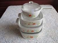 Collection of Corning Ware Wildfire --1977--1985