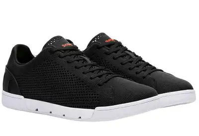 NEW SWIMS Men's Tennis Knit Sneakers / Shoes - BLACK - SIZE 8, View more