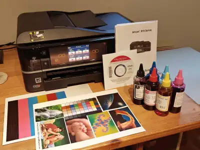 EPSON Artisan-810 Inkjet + CISS + Ink Refills, View more