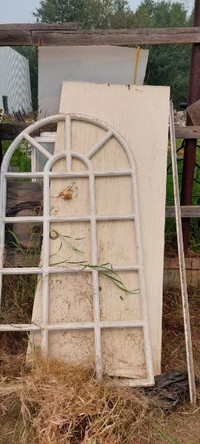 Antique wooden window frame