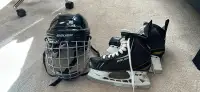 Bauer skate and helmet