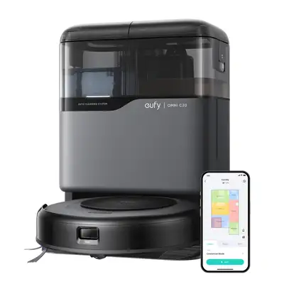Aspirateur et Laveur Robovac Smart Wi-Fi C20 OMNI EUFY 7000 Pa, View more