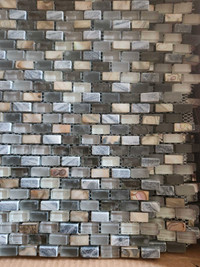 Glass/stone blend Mosaic tile sheets - 15 square feet